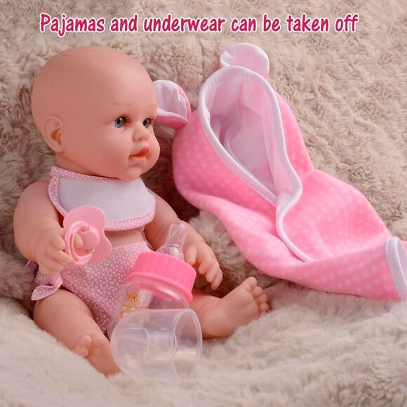 Reborn Baby Dolls - 12 Inch Realistic Newborn Small Baby Doll For 3 + Year Old - Picture 8 of 10